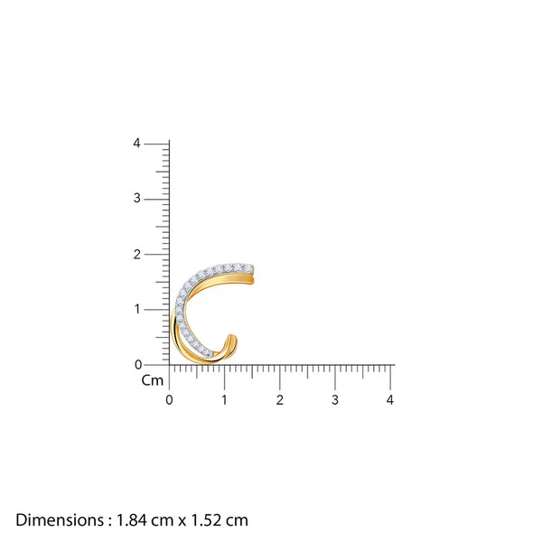 Pear Drop Motif Pendant in Polished Gold